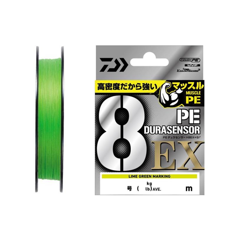 樂天商城 - ダイワ(DAIWA) PEライン UVF PEデュラセンサーX8EX+Si3 150m 0.4号(8.5lb) ライムグリーン マーキング