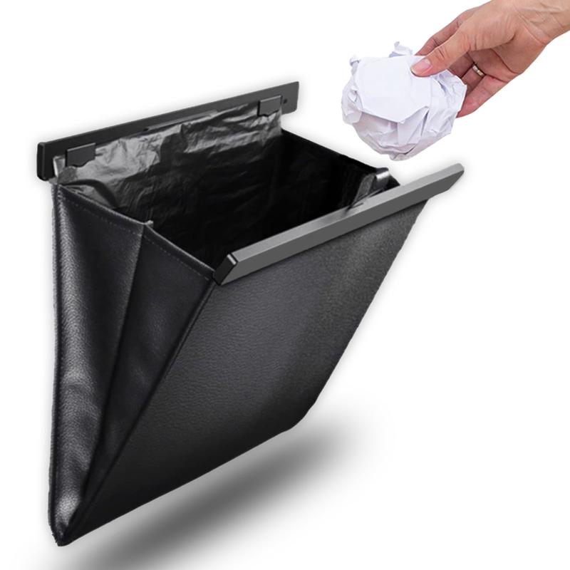 POPOT(ポポット) 車 ゴミ箱 【多車種対応フック】 車用ゴミ箱 スリム 収納 小物入れ 袋付き カー用品 ..