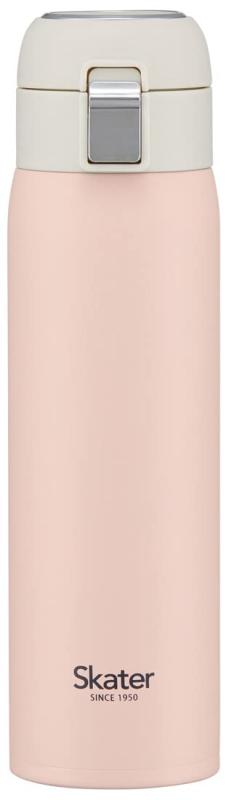 スケーター 保温 保冷 ステンレス マグボトル 480ml ワンタッチオープン くすみピンク STOT3-A