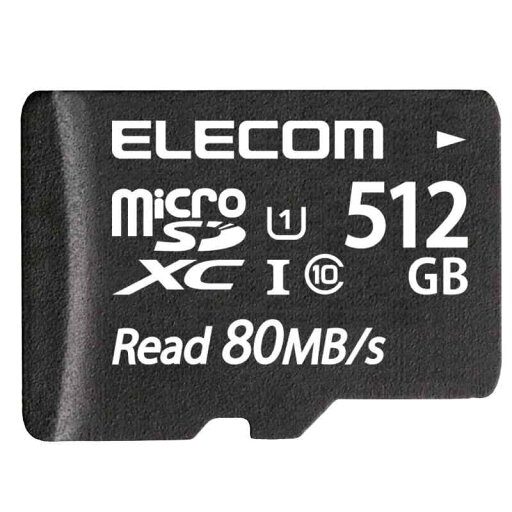 エレコム microSD 512GB マイクロSDカード UHS-1 U1 microSDXC IPX7 MF-AMS512GU11 エレコム microSD 512GB マイクロSDカード UHS-1 U1 microSDXC IPX7 MF-AMS512GU11