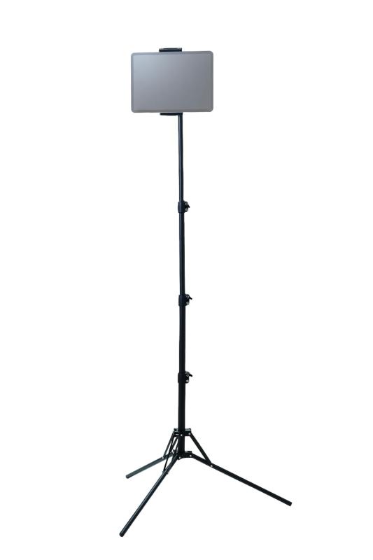 エレコム タブレット スマホ スタンド 三脚 ipad 【41.5cm～160cmまで高さ調節可能】 5.0インチ～12.9インチのタブレットに対応 コンパクトに折りたためる ヨガ/フィットネス/授業/寝ながら TBWDSSR