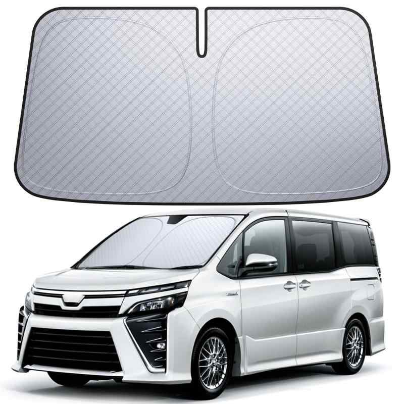 【6層断熱素材】 Lamicall トヨタ ヴォクシー ノア 80系 フロントガラス サンシェード: 車サンシェード 日除け 車 クルマ フロントサンシェード VOXY NOAH 車用 フロントガラス サンシェード 折り