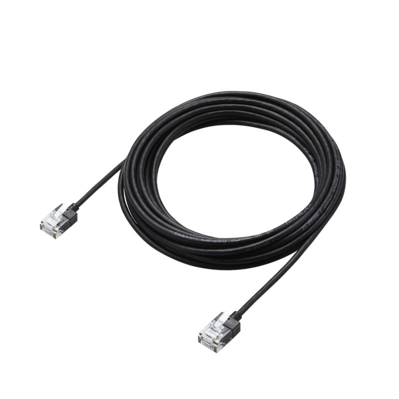 ���쥳�� LAN�����֥� CAT6A 5m �����ѡ������ �֥�å� ECLD-GPASSBK5