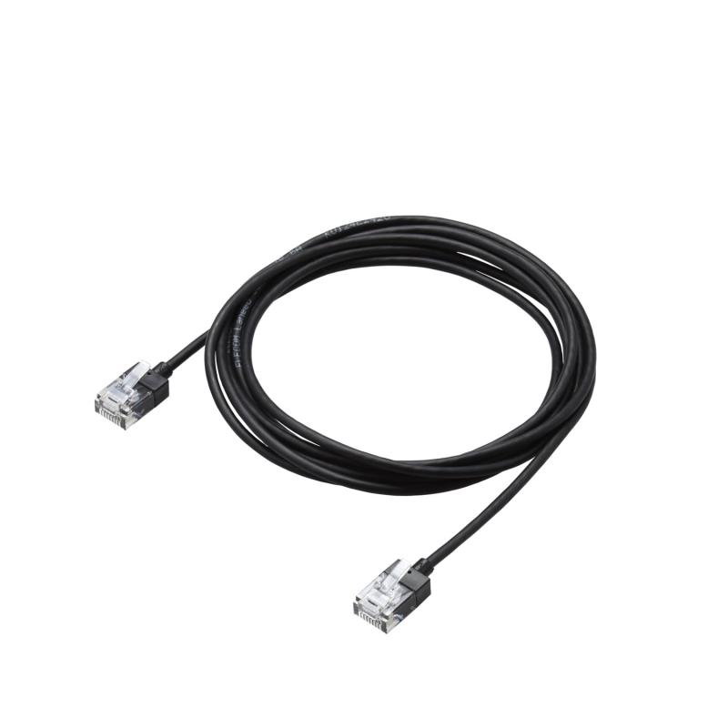 エレコム LANケーブル CAT6A 2m スーパースリム ブラック ECLD-GPASSBK2