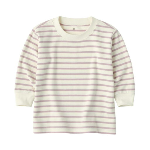 無印良品 ベビー あたまするっと起毛スムースクルーネック長袖Tシャツ ユニセックスベビー CC23SA4A スモーキーピンクボーダー ベビー100 無印良品 ベビー あたまするっと起毛スムースクルーネック長袖Tシャツ ユニセックスベビー CC23SA4A スモーキーピンクボーダー ベビー100