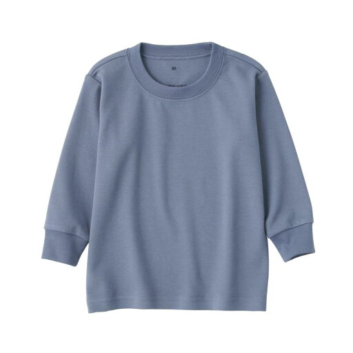 無印良品 ベビー あたまするっと起毛スムースクルーネック長袖Tシャツ ユニセックスベビー CC23SA4A スモーキーブルー ベビー80 無印良品 ベビー あたまするっと起毛スムースクルーネック長袖Tシャツ ユニセックスベビー CC23SA4A スモーキーブルー ベビー80