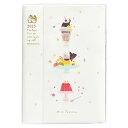 クツワ 手帳 時間割り手帳 2025年 B6 ウィークリー 3時のカフェ 109SHB 2024年 12月始まり