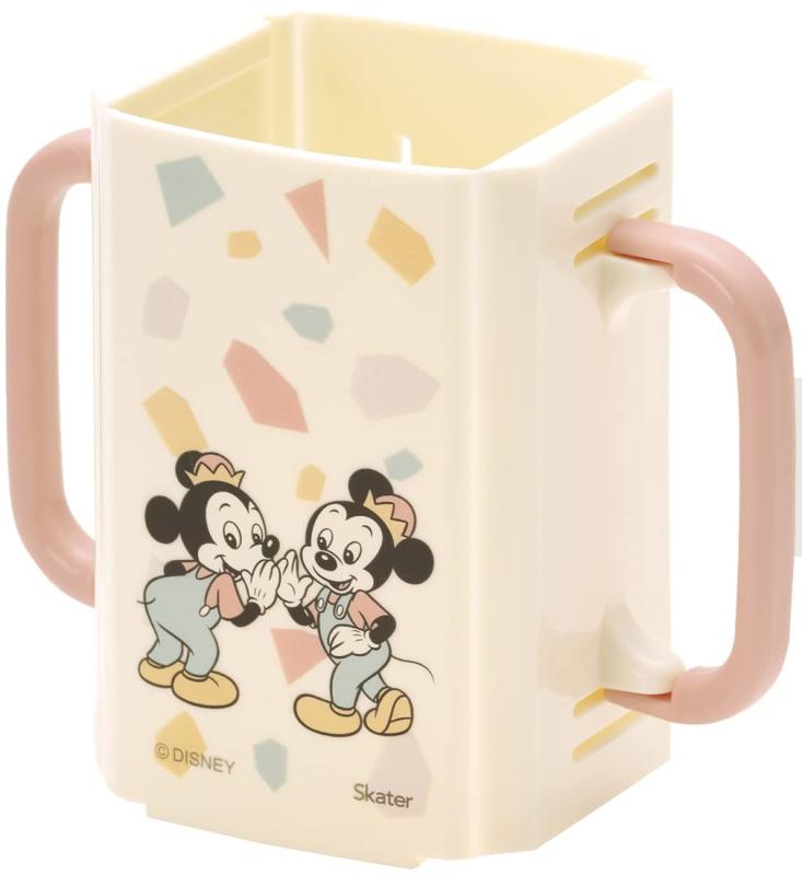 スケーター(Skater) 紙パック飲料ホルダー 折りたたみハンドル 両手マグ ディズニー ミッキーマウス フ..