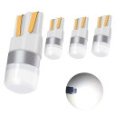 T10 LED バルブ ホワイト 6000K 10V-60V電圧、12V-24V車兼用 ポジションランプ W5W 194 175 161 168 12961 HP1860チップ CANBUSキャンセラー内蔵 360度 ルームランプ ナンバー灯、4個セット
