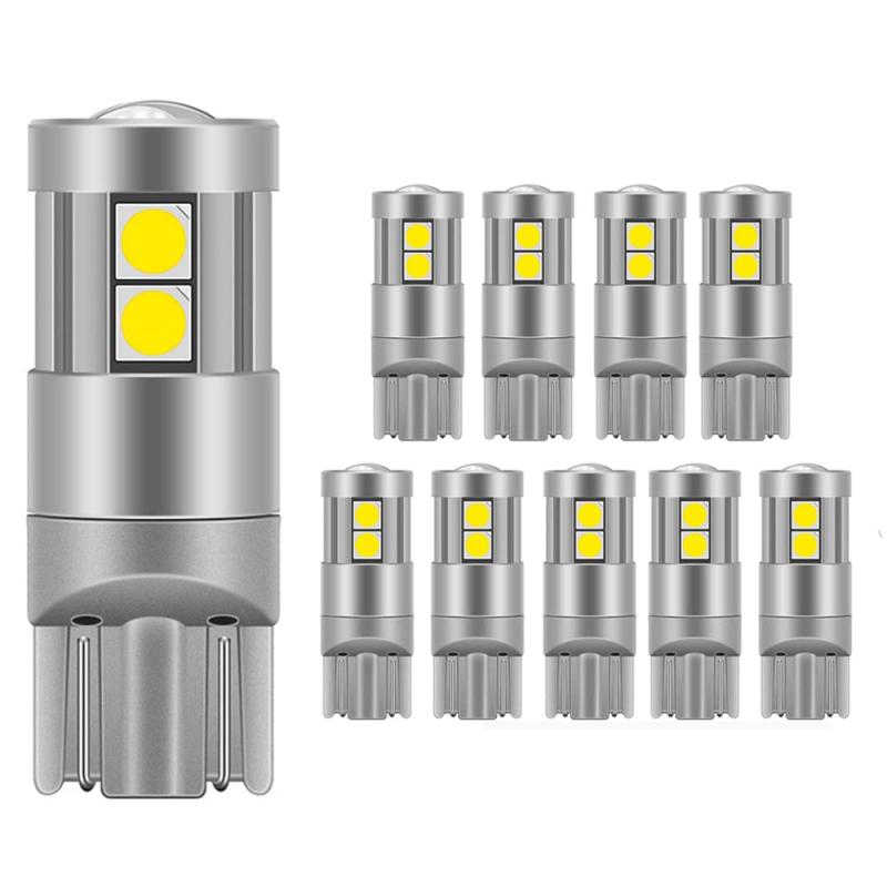 YOBIS ポジションランプ 12V T10 24V LED ルームランプ ポジションライト 爆光 DC 12〜24V 24 個 3014 LED 素子 50000 時間寿命 12V LED ルームランプ/ナンバー灯 ホワイト 10 個入【T10 LED ホワイト 高輝度 爆光】高拡散レンズ搭載＆13チップLEDによち、ムラのない全方向拡散を実現します。すみずみまで均一な光を照射。360°全方位照射できます。キャンセラー機能付きでエラーフリー、抵抗をつける手間もない。【改良ソケット＆キャンセラー内蔵 】T10のソケットは改良したら、接続部分が取付箇所に厚くなるのでカバー内に落ちないできます。ルーズや接触不良心配しないでください。取付簡単、キャンセラー内蔵で大部分車種はエラーフリー、DC12-24V車用T10 ledバルブ10個セット。【超高輝度＆省エネ】：6500Kホワイト光、明るさ360LM、DC12-24V車用。純正バルブに比べて300% 明るさUPします極の明るさが実現します。一般的なハロゲンランプ（T10：8W）と比較し消費電力を約75％カットしつつ、従来品に比べたら性能が飛躍的に進化します。【360°全方位照射できます】ポジションランプ、ルームランプ、メーターランプ、ライセンスランプ、クリアランスランプ、ナンバー灯、ドアライト 、コーナリングランプ等幅広く対応しています。T10ウェッジの全種類W5W，147，152，158，159，161，168，184，192，193，194 2825を直接交換できる複数店舗にて販売をしておりますため、在庫データの更新が間に合わず、欠品にも関わらず、注文ができる場合がございます。その際は、キャンセルにて対応を取らせていただきます。当店はお電話のお問い合わせはお受けしておりませんので、ご了承ください。お問い合わせは、問い合わせフォームをご利用ください。