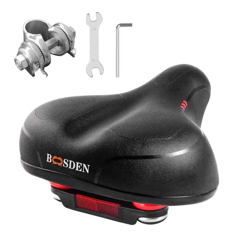 BOOSDEN 自転車サドル 超肉厚 柔らかい 低反発 サドルクッション お尻いたくない 衝撃吸収 クロスバイク マウンテンバイク ママチャリ 電動自転車対応 防水 交換用