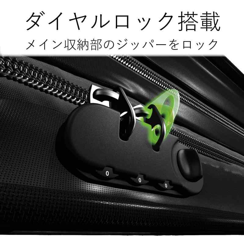ぴっぴストア 楽天市場店のエレコム ビジネスバッグ キャリングバッグ A4対応 16.4インチワイド モバイルプリンタ収納 盗難防止 セキュリティ機能搭載 BM-SE04BK｜アングル2