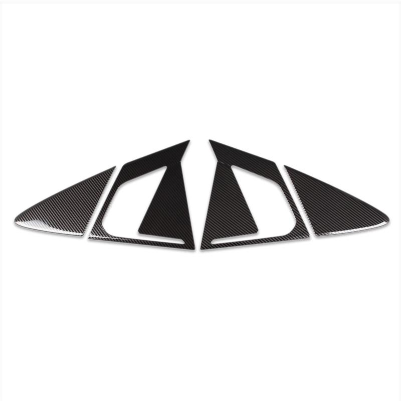 RUIQ トヨタ 新型 プリウス 60系 専用 外装 リア ドア アウタードアハンドルカバー ノブ フルカバータイプ Toyota Prius 専用 設計 (炭素繊維黒色仕様)