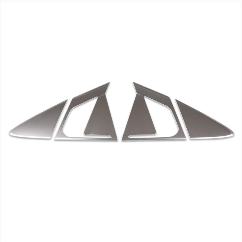 RUIQ トヨタ 新型 プリウス 60系 専用 外装 リア ドア アウタードアハンドルカバー ノブ フルカバータイプ Toyota Prius 専用 設計 (サテンシルバー)