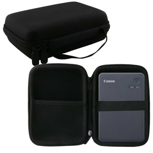Canon キヤノン SELPHY QX20/SELPHY SQUARE QX10 プリンター 専用保護収納ケース -WERJIA (黒) Canon キヤノン SELPHY QX20/SELPHY SQUARE QX10 プリンター 専用保護収納ケース -WERJIA (黒)