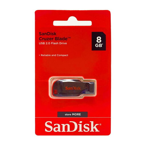 SanDisk Cruzer Blade キャップレスUSBフラッシュメモリ SDCZ50-008G-B35 SanDisk Cruzer Blade キャップレスUSBフラッシュメモリ SDCZ50-008G-B35