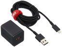 バッファロー BUFFALO USB充電器 2.4A急速 Lightning付属2.0m オートパワーセレクト搭載 高耐久ファブリックケーブル Made for iPod/iPhone/iPad取得 ブラック BSMPA2404LC2BK Nintend