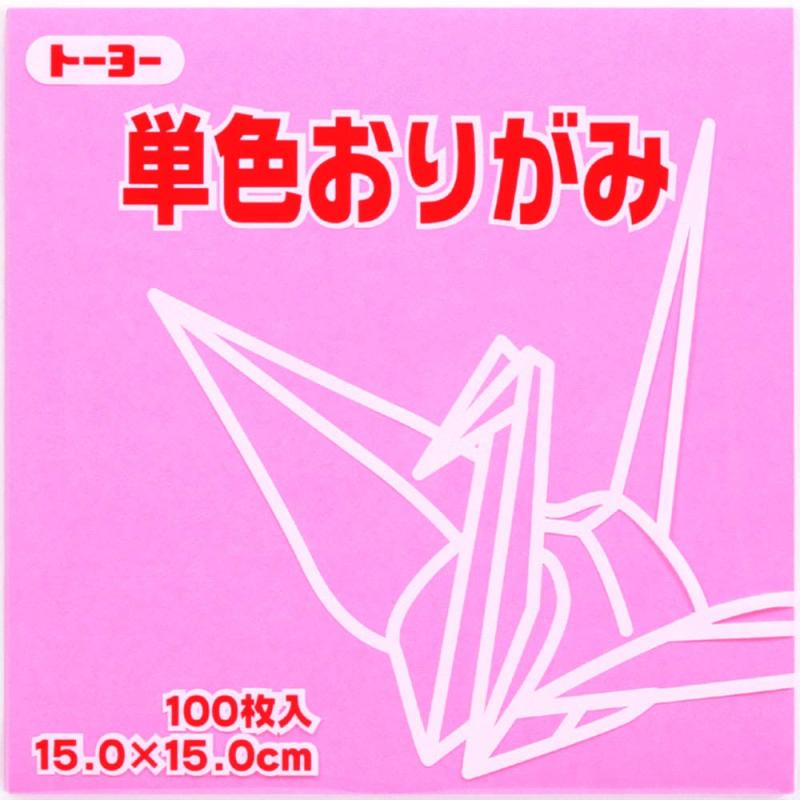 トーヨー 折り紙 片面おりがみ 単色 15cm角 ピンク 100枚 064124【特徴】サイズ、色数を豊富に取り揃え、幼稚園や学校教材として幅広く使用できるおりがみ【本体サイズ】15×15cm【入数】100枚入【色】ピンク【対象年齢】3歳~複数店舗にて販売をしておりますため、在庫データの更新が間に合わず、欠品にも関わらず、注文ができる場合がございます。その際は、キャンセルにて対応を取らせていただきます。当店はお電話のお問い合わせはお受けしておりませんので、ご了承ください。お問い合わせは、問い合わせフォームをご利用ください。