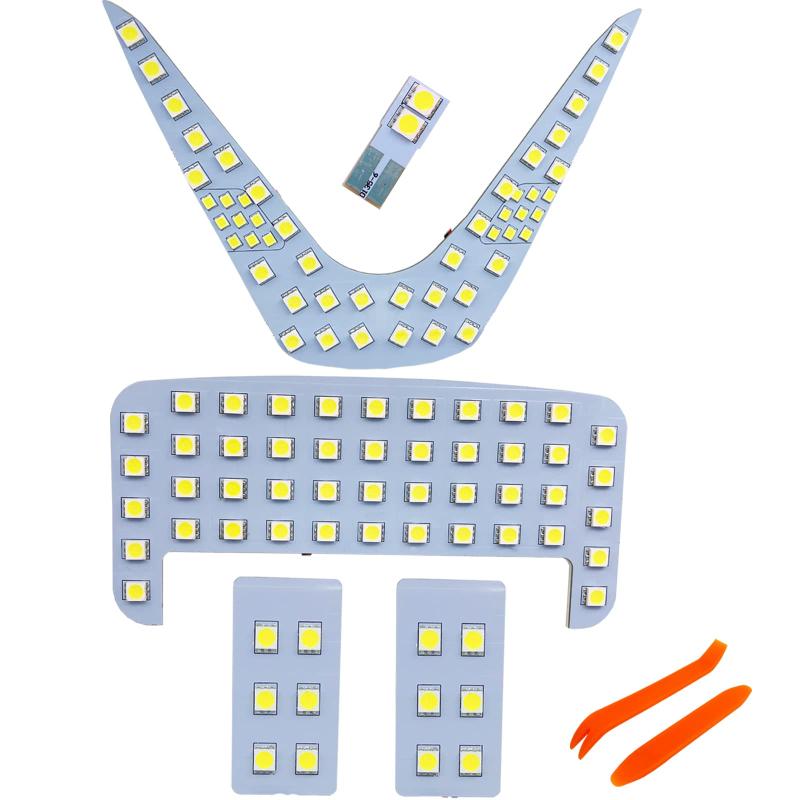 Rakuten - TORIBIO C-HR CHR 専用設計 LED ZYX10 NGX50 ルームランプ 5点セット ホワイト純白 110SMD バニティ ラゲッジ 無極性 専用工具付き