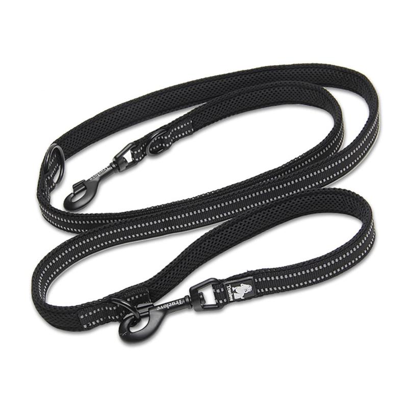 cocomall 犬 犬用リード 2頭引き リード 1本で色々使える多機能リード 小型、中型、大型犬用リード 訓練リード ロングリード ペット用品 ハーネス 3M反射材料 ナイロン製 通気性 調節可能 メ