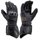デイトナ(Daytona) バイク用 グローブ 春夏秋冬 本革(ヤギ革) カーボンプロテクター スマホ対応 オールスポーツ ロンググローブ HBG-040 ブラック XLサイズ 99229