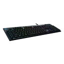 Logicool G ゲーミングキーボード G813-TC 有線 タクタイル 茶軸 薄型 確かな打鍵感 GLスイッチ 日本語配列 LIGHTSYNC RGB USB パススルー ゲーミング キーボード メカニカルキーボード G813 PC window
