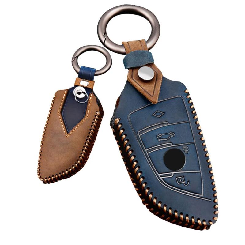 Ontto BMW スマート キーケース キーカバー オシャレ 手触りいい 高級 キーホルダー bmw 1 5 6 7シリー..