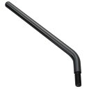デイトナ(Dayotna) バイクミラー ハイビジミラー 補修品 オフセットバー ハイタイプ 1本入り 10mm逆ネジ ブラック 15998