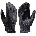 デイトナ(Daytona) バイク用 グローブ 春夏秋冬 本革(牛革) スマホ対応 カウレザー スタンダードグローブ HBG-109 ブラック Lサイズ 17741