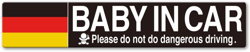 セイワ(SEIWA) 車用 マグネットステッカー フラッグメッセージサインBABY IN CAR ドイツ IMP048 1枚入..