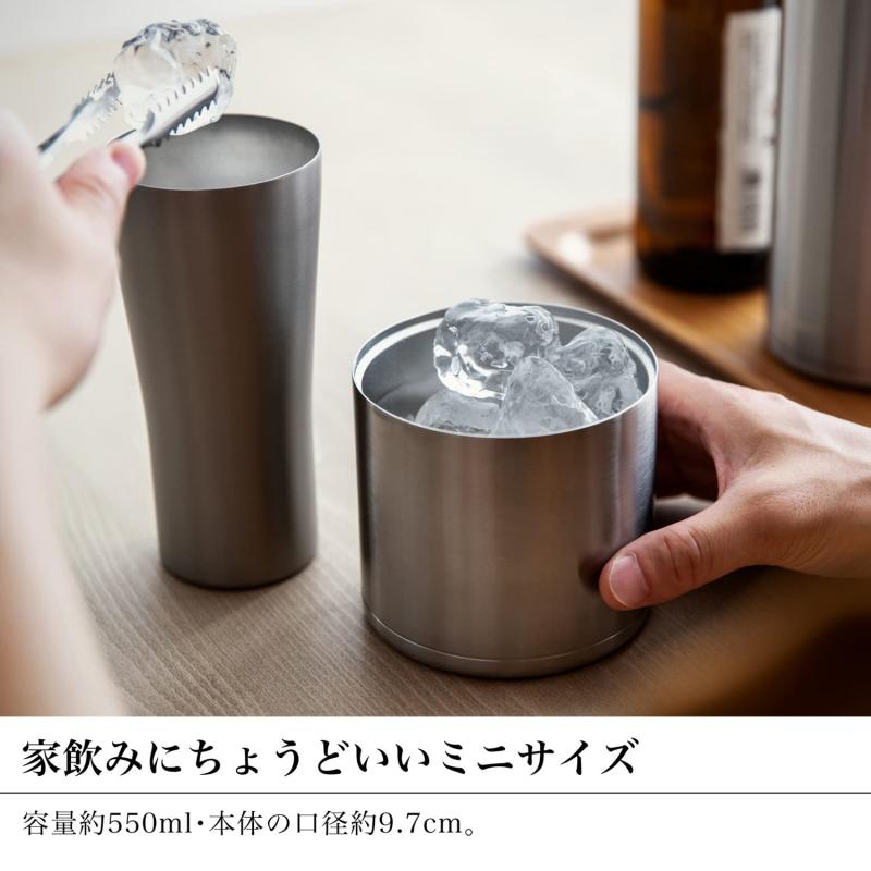 ぴっぴストア 楽天市場店のピーコック魔法瓶工業(The-peacock) ピーコック アイスペール 0.55L ステンレス おうち居酒屋 IBC-55 XA｜アングル3