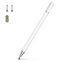 KINGONE タッチペン スタイラスペン 2in1 極細 充電不要 アイフォン ペン iphone iPad Android タブレット(pc) スマホ 対応 たっちぺん イラスト ツムツム ゲーム スマートフォン ペン 磁気キャップ 高