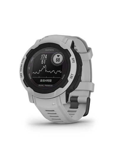 ガーミン(GARMIN) Instinct 2 Dual Power Mist Gray 直径45mm Suica対応 タフネスアウトドア GPS ウォッチ 小 ガーミン(GARMIN) Instinct 2 Dual Power Mist Gray 直径45mm Suica対応 タフネスアウトドア GPS ウォッチ 小