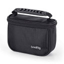 SMALLRIG カメラケース カメラ収納バッグ軽量 一眼レフ カメラバッグ 通気性メッシュ付き ナイロンハンドバッグ収納ボックス ダブルジップ(ブラック) -...