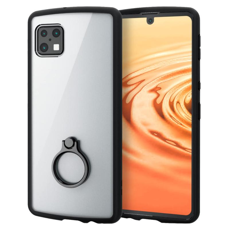 エレコム AQUOS sense6s (SHG07) / sense6 (SH-54B SHG05) ケース カバー ハイブリッド TPU 高硬度8H 角エアクッション 耐衝撃 軽量 薄型 フレームカラー 背面クリア ストラップホール付 TOUGH SL