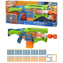 ハズブロ(HASBRO) ナーフ エリート2.0 ダブルパンチ 電動ブラスター、交互に発射するバレル、エリートダーツ50本付き、10ダーツクリップ2個、対象年齢...