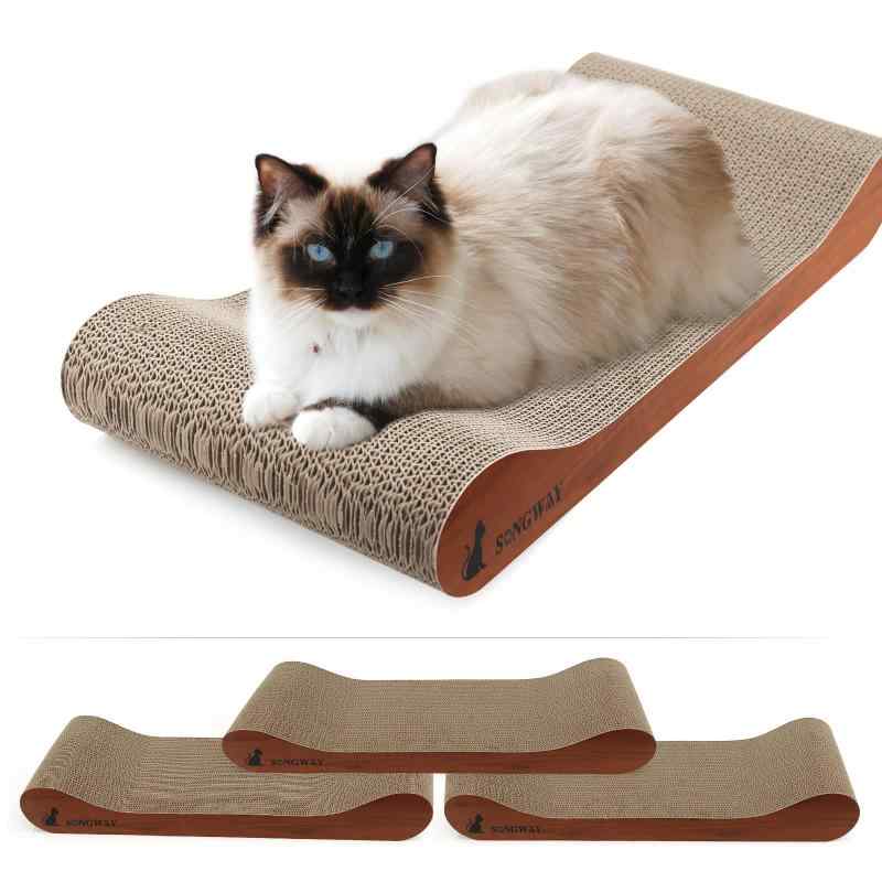 SONGWAY 大型猫爪とぎ ぽっちゃり猫 爪研ぎ つめとぎ 大きい サイズ ねこ爪とぎ 強化 ダンボール 高密度 ガリガリ 頑丈 3個セット大きいサイズ：3個セット、長さ60*幅30*高さ8CM。全種類の猫に適しています。ぽっちゃり猫、大きい猫ちゃんの為の爪とぎベッドサイズ。猫ための設計：つめとぎとしてだけではなく、大猫の寝るベッドとしても使えます。安定性があるので、安心してぐっすり眠ることができます。爪研いだり、楽に遊んだり、上で寝たり、ゆっくり休憩できるねこ爪とぎベッドです。ストレス解消：猫の本性として、爪とぎをすることが大好きです。猫ちゃんの健康な爪を育て、運動になり、ストレスを軽減させます。このソファ型爪とぎがあれば大切な家具・壁・の保護にも役立ちます。高品質：強化の高密度のダンボールを材料として、研ぎクズが飛び散りにくいです。そして、倒れにくくて安全性があります。耐磨耗性に優れ、変形しにくくて、使用寿命が長いです。猫の健康：ご存知のように猫は睡眠時間がとても長くて、おしゃれで大好きなベッドがとても重要です。高品質の睡眠がペットの活力をします。このサークル型爪とぎが猫に静かな寝る環境を提供することができます。猫の体と精神の健康を保つことに役立ちます。複数店舗にて販売をしておりますため、在庫データの更新が間に合わず、欠品にも関わらず、注文ができる場合がございます。その際は、キャンセルにて対応を取らせていただきます。当店はお電話のお問い合わせはお受けしておりませんので、ご了承ください。お問い合わせは、問い合わせフォームをご利用ください。