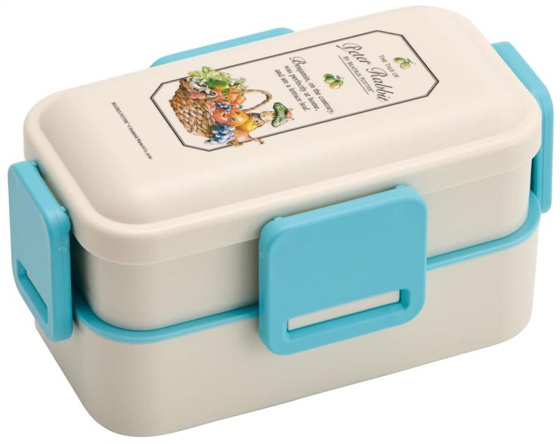 スケーター 弁当箱 ピーターラビット 600ml 抗菌 ふんわり盛れる ドーム型フタ 2段 日本製 PFLW4AG-A
