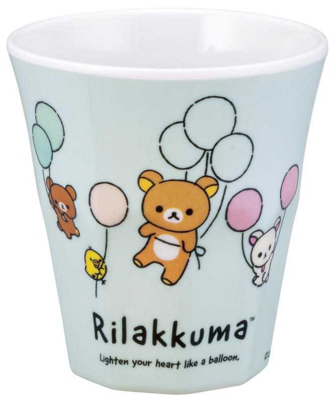 Skater Tumbler 270ml Melamine Cup, Unbreakable, Rilakkuma Fluffy Balloon Design, MTB2
