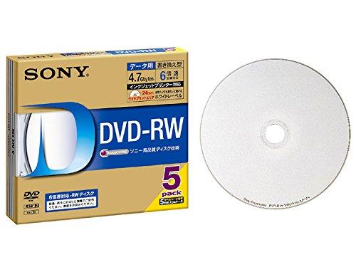 ソニー データ用DVD-RW 6倍速 5mmケー�
