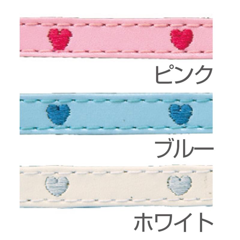 ペティオ (Petio) 首輪 キャットカラー ハートレザーカラー ブルー 猫用