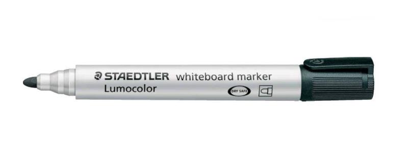 ステッドラー(STAEDTLER) ホワイトボードマーカー ルモカラー 丸芯 中字 黒 10本 351-9ステッドラー独自の特殊インクがペン先に薄い皮膜を作り、2日間ペン先が乾燥を防ぐ(ISO554) 。速乾性があるため文字が流れる事も少なく、ケシた時に芯粉が出にくいため床を汚しにくい。別売りの補充インクにペンを差し込むだけで、手も汚さずに簡単補充。GPN エコ商品ねっと掲載。色数が豊富で、マインドマップやお店の看板、イラストなどにも最適。サイズ:138mm×17mm×17mm 中字丸字複数店舗にて販売をしておりますため、在庫データの更新が間に合わず、欠品にも関わらず、注文ができる場合がございます。その際は、キャンセルにて対応を取らせていただきます。当店はお電話のお問い合わせはお受けしておりませんので、ご了承ください。お問い合わせは、問い合わせフォームをご利用ください。