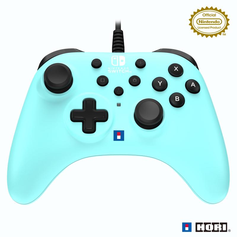 【任天堂ライセンス商品】ホリパッド TURBO for Nintendo Switch™ / PC アイスブルー【連射ホールド機能搭載】