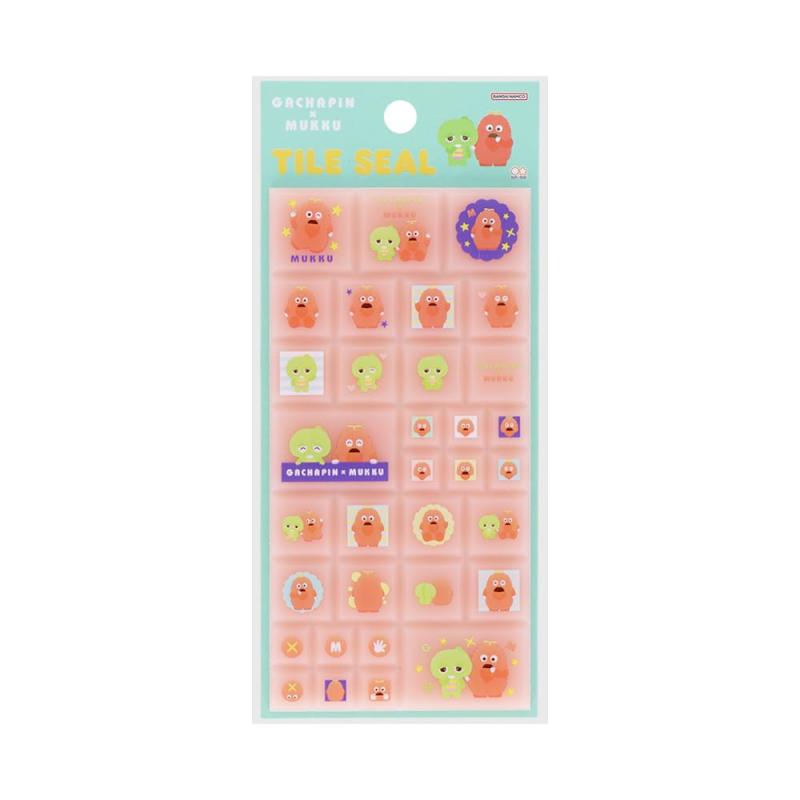 サンスター文具(Sun-Star Stationery) ガチャピン ムック シール タイル ムック S8592420のサムネイル
