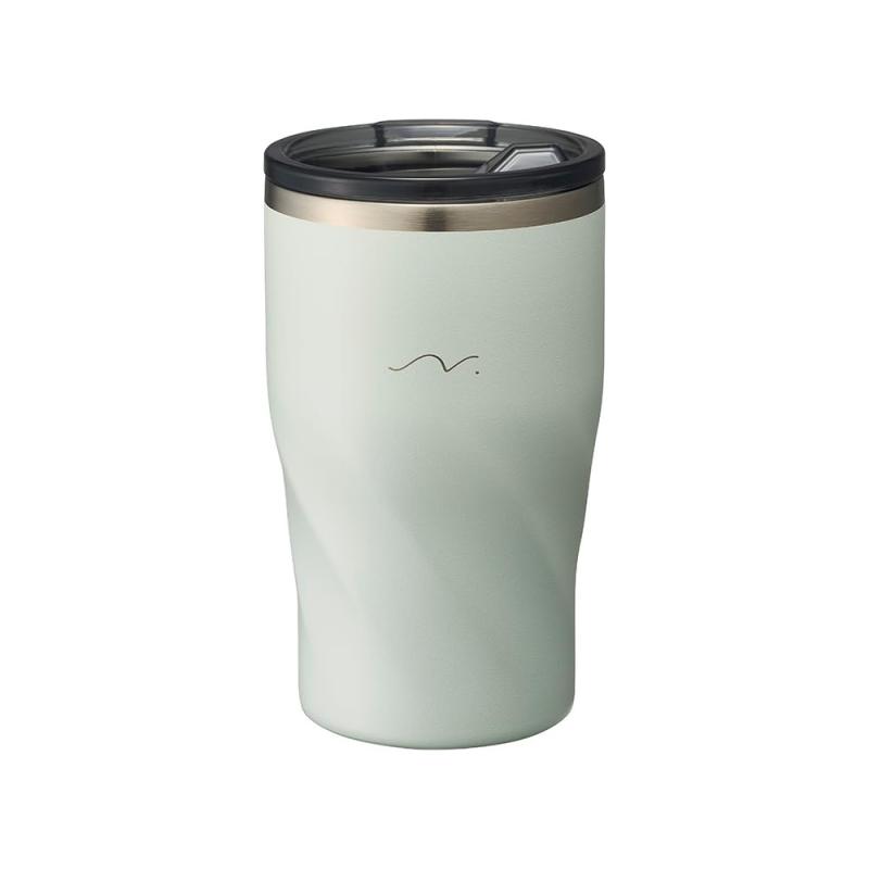 ドウシシャ のみごろ タンブラー 360ml 真空断熱 保温 保冷 ふた付き ステンレス製 ミント COMFY