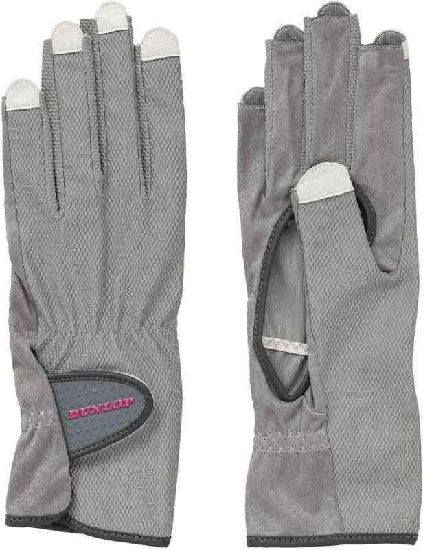 ダンロップ(DUNLOP) テニス グローブ 両手セット グレー L TGG0118W