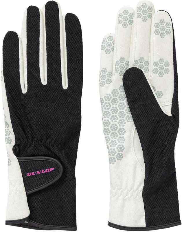 ダンロップ(DUNLOP) テニス グローブ 両手セット ブラック L TGG0135W