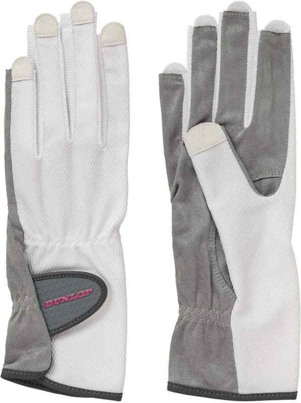 ダンロップ(DUNLOP) テニス グローブ 両手セット ホワイト L TGG0117W素材:手の甲側＝ポリエステル83％＋ポリウレタン17％、手のひら側＝ポリエステル100％サイズ:S(18~19cm)、M(20~21cm)、L(22~23cm)原産国:インドネシア機能:UVカット、吸水速乾、消臭機能ネイルスルータイプ複数店舗にて販売をしておりますため、在庫データの更新が間に合わず、欠品にも関わらず、注文ができる場合がございます。その際は、キャンセルにて対応を取らせていただきます。当店はお電話のお問い合わせはお受けしておりませんので、ご了承ください。お問い合わせは、問い合わせフォームをご利用ください。