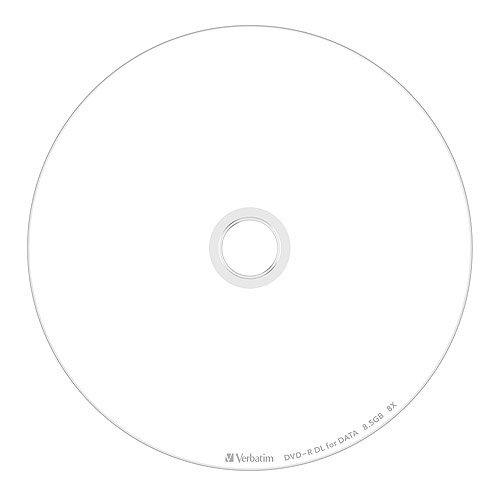 ぴっぴストア 楽天市場店のVerbatim バーベイタム 1回記録用 DVD-R DL 8.5GB 5枚 ホワイトプリンタブル 片面2層 2-8倍速 DHR85HP5V1｜アングル2