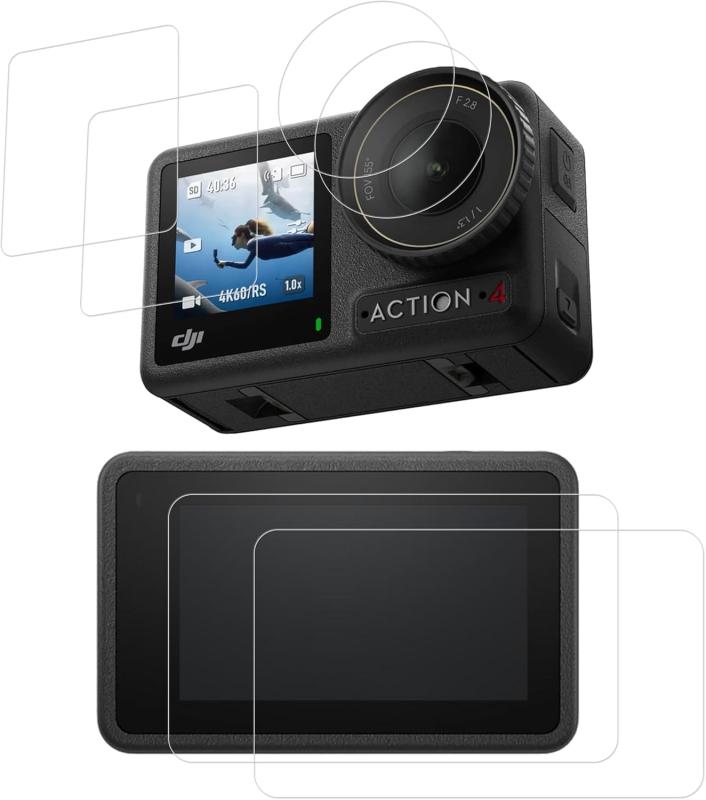 KPNS 【2枚セット】日本素材製 対応 dji osmo action 4 ガラスフィルム 強化ガラス 保護フィルム 9H硬度【対応機種】に適合する osmo action 4 フィルム 2枚 。【注意】この電話の画面の端は湾曲しているため、osmo action 4 保護フィルム のサイズが丁度良い場合、しっかりと貼り付けられず、白いエッジやシェルとの干渉などの問題があるため、保護フィルムは画面よりも小さいです。【9H硬度・日本製ガラス素材】日本旭硝子製ガラス素材採用 最上級強度のガラスを使用し表面硬度は9H。万が一スマホを落としてガラスが割れても、 ガラス破片が飛び散らないような安心設計。 飛散防止 、ガラス破片から守ります。【申し分ない透明感】：画質を徹底して追求するため、最高級のガラスを選択し、透過率を実現しました。透き通ったガラスフィルムに多層フィルタフィルムを採用し、素晴らしい透明度を確保して、一体感になって、まるで貼っていないみないような感覚で携帯の美しさはそのままにお楽しみいただけます。【指紋防止、高感度タッチ】osmo action 4 ガラスフィルム には撥油コーティングが施されており、指紋や汚れなどに強くなめらかな操作感を実現、付着した汚れなどは簡単に拭きとれます。こちらは高耐久撥油コーティングが施され、つるつるな滑り感を実現ゲームしても渋くなし【初心者でも綺麗に貼れる】ガイド枠を利用することで、ガラスを液晶に置くだけで自然に吸着、簡単に気泡が抜いて行くので、誰でも簡単、綺麗に貼ることができます。フィルム貼りことが苦手の方でも簡単に貼る事が可能です。複数店舗にて販売をしておりますため、在庫データの更新が間に合わず、欠品にも関わらず、注文ができる場合がございます。その際は、キャンセルにて対応を取らせていただきます。当店はお電話のお問い合わせはお受けしておりませんので、ご了承ください。お問い合わせは、問い合わせフォームをご利用ください。
